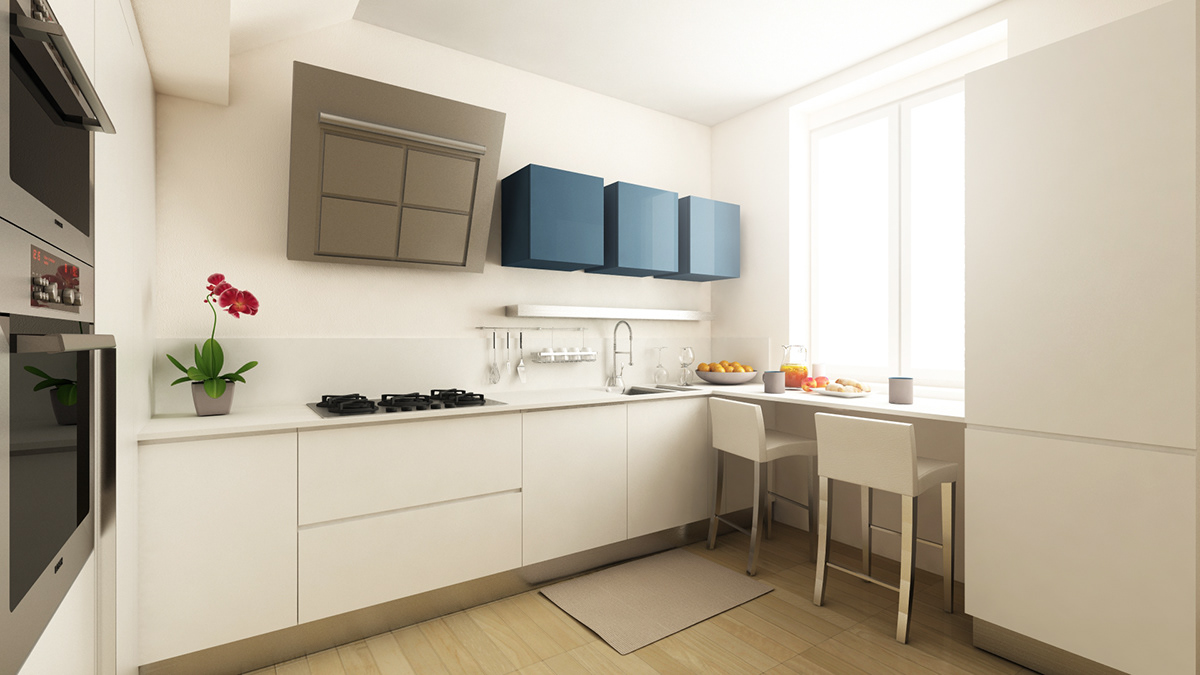 KK3 design lorenzo Giacomini KK3Design Roberto Cigala Interior kitchen MINI little small minimal
