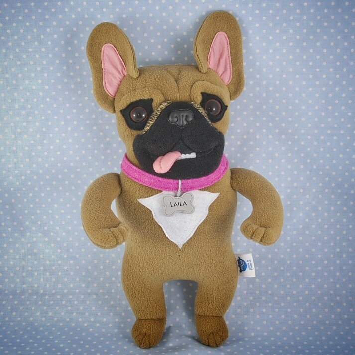dog toy art toy custom toy entala French Bulldog bull terrier victorian bulldog handmade toy