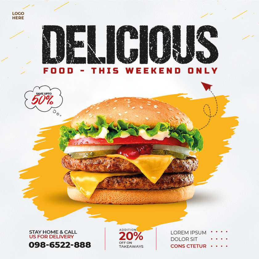 Flyer Design food discount food flyer design Restaurant flyer Design burger flyer menu design pizza flyer