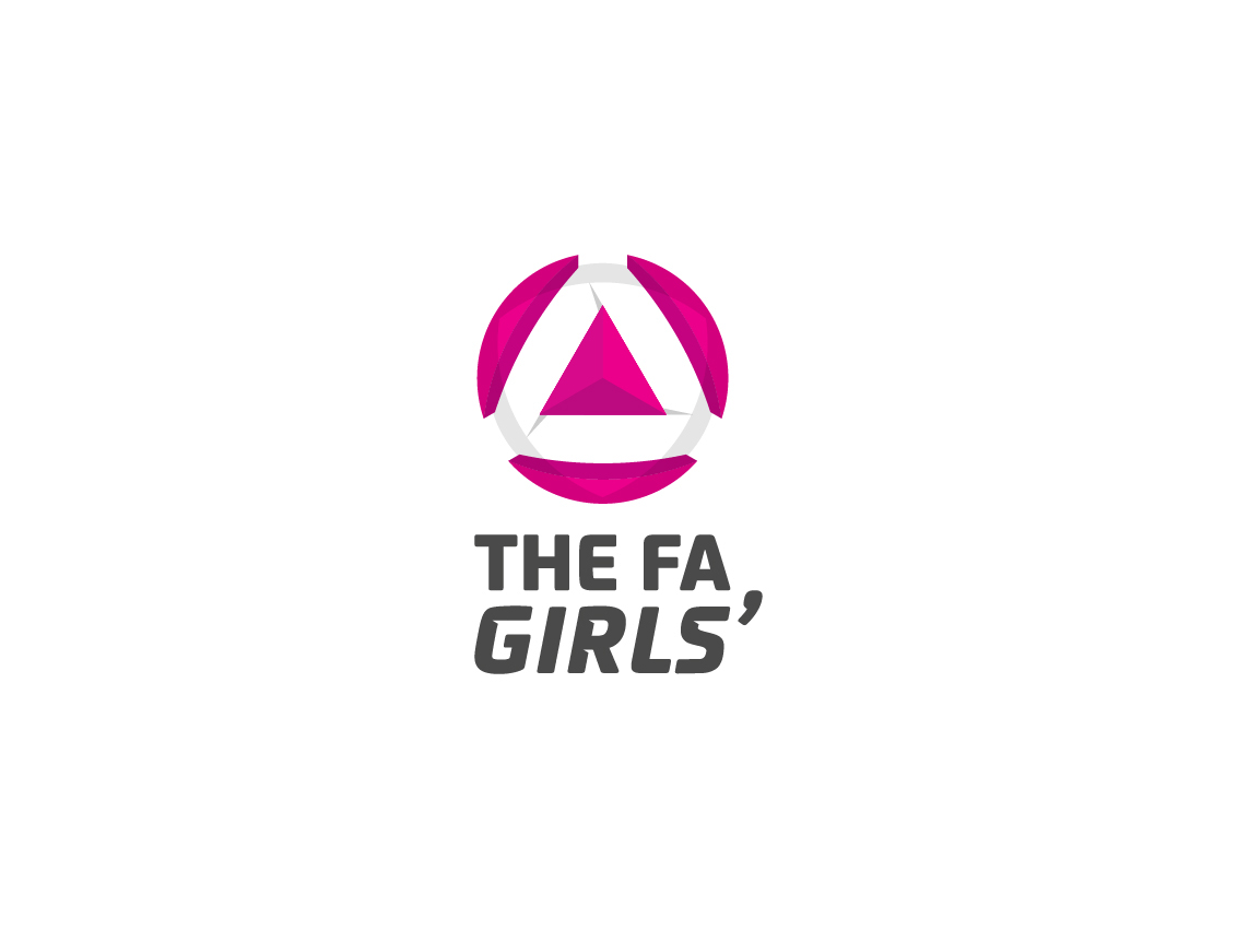 the fa football ball circle geometry girls purple soccer logo