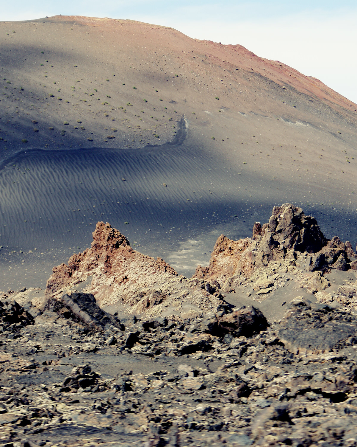 lanzarote colour volcano Island sea lava stone pattern Landscape color