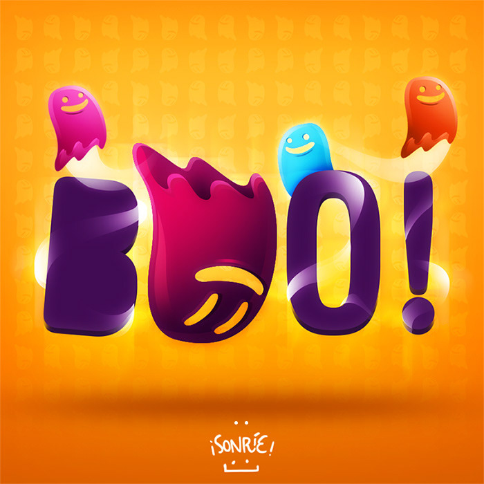 #BOO #ghost #smile   #digital   #illustration #purple #funny #CMYK #RGB #game   #Play #move #kids   #happy   #colors