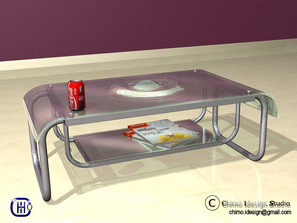 glass table  coffee table  design coffee molded glass