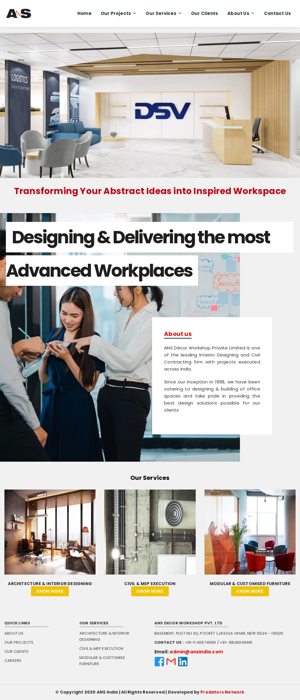 brand identity Business Website design interior design  landing page real estate Web Design  Website Design wordpress Workplace Design