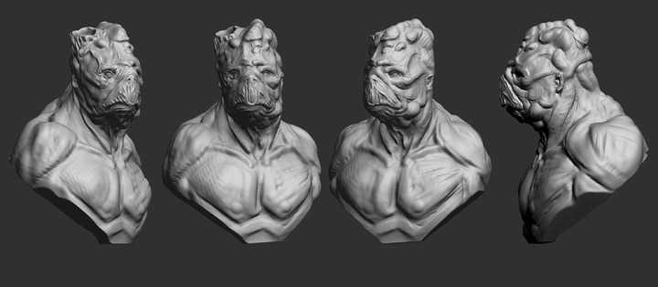 sculpture game Zbrush