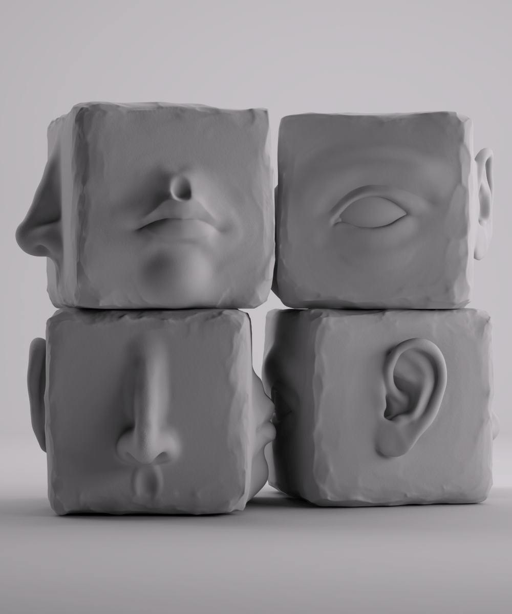 anatomy study 3D 3ds max 3d modeling Mudbox sculpting  portfolio