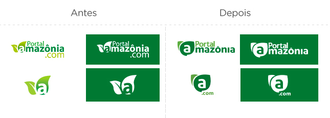 leaf marca amazonia site comunicação portal Web Amazon green forest logo design identity