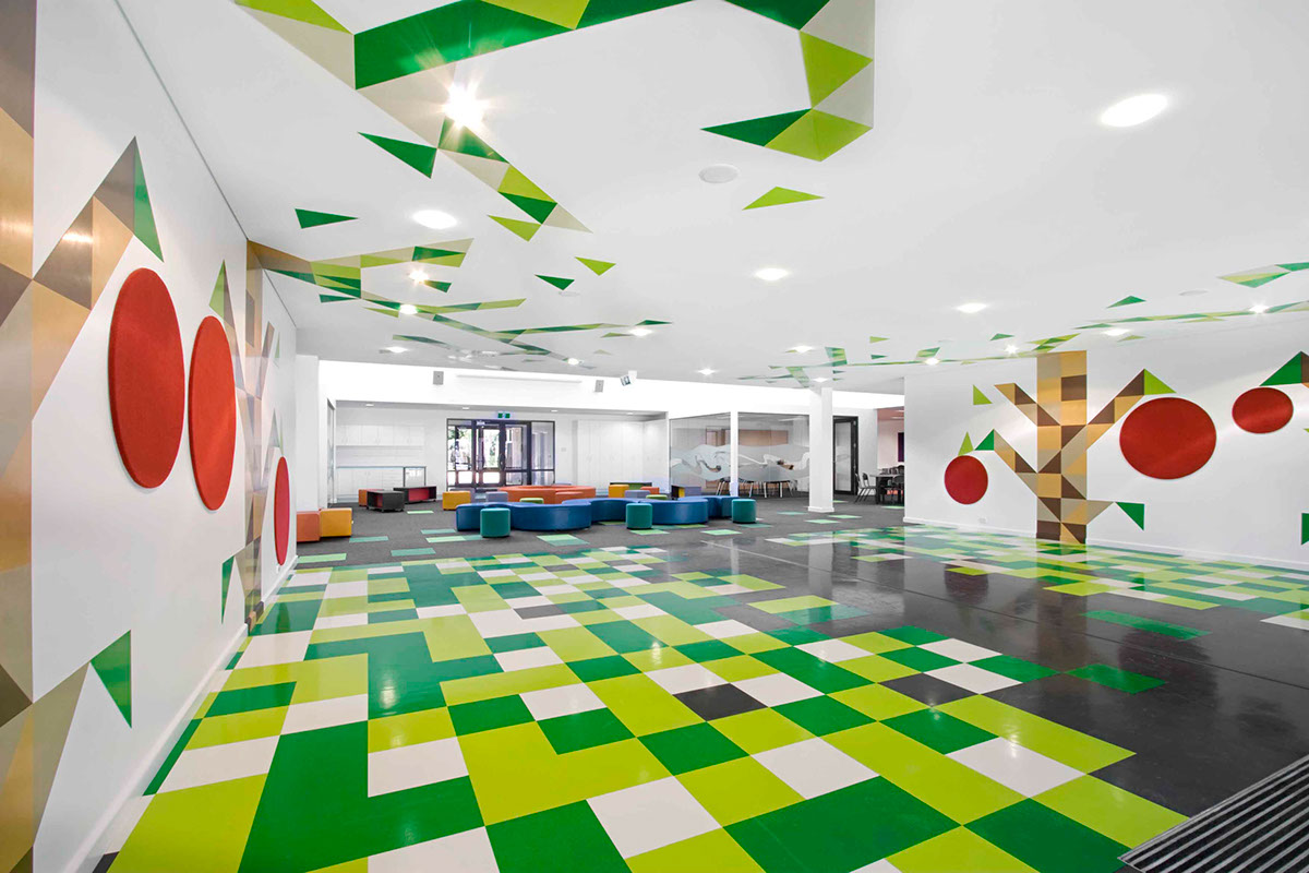 primary school school Colour Interiors Colour Patterns Learning Environment