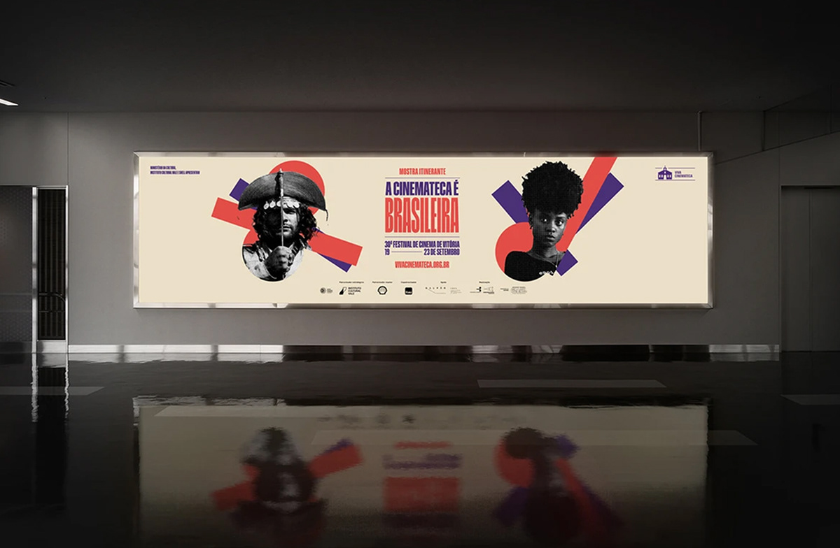 Advertising  graphic design  art direction  Cinema festival poster design adobe illustrator visual identity cinema brasileiro