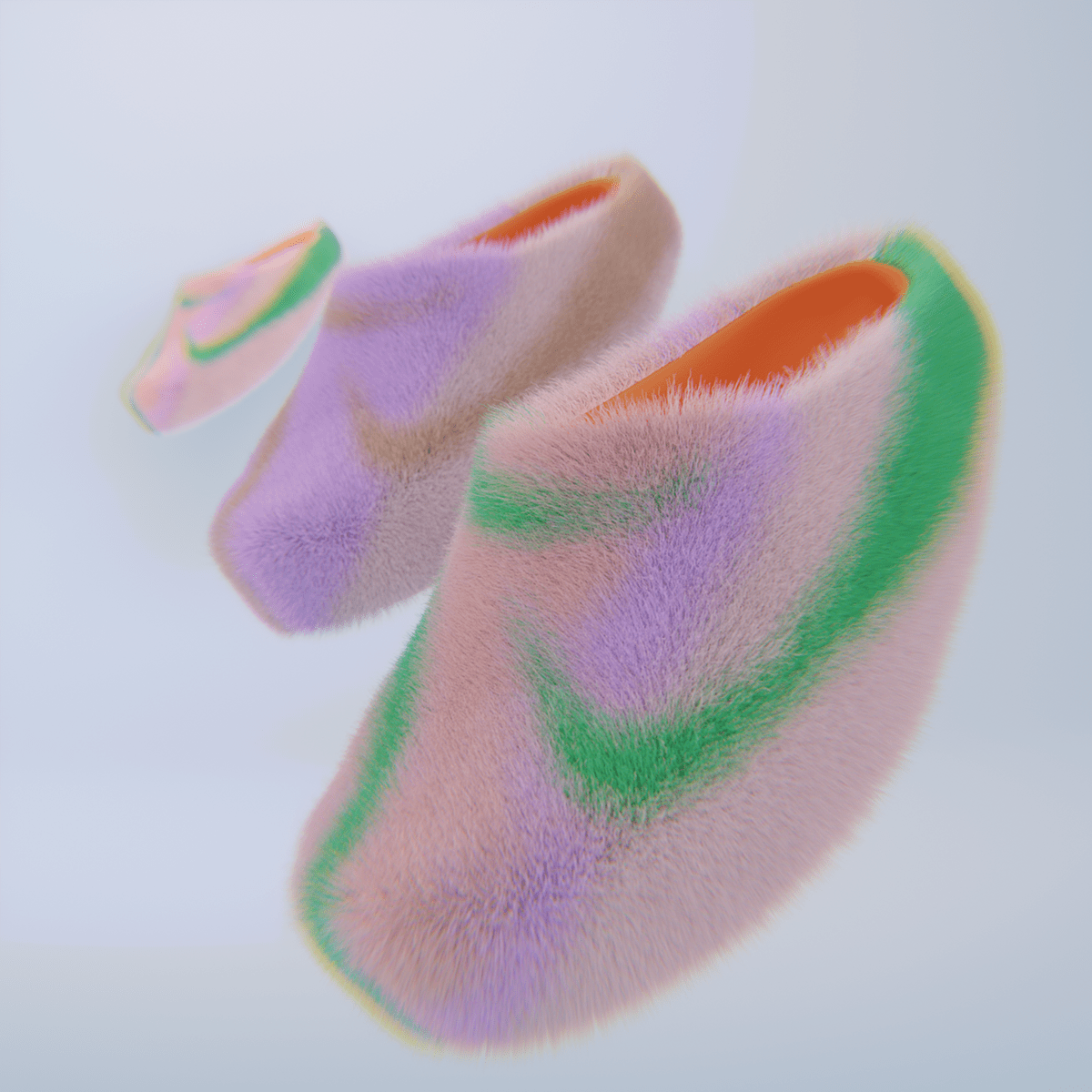 3D 3d fashion 3D shoes blender Fashion  hair particles shoes shoes design visualization Adobe Portfolio