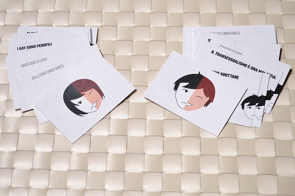sintesi finale TACEREparlare polimi poster sticker cards card homophobia omofobia