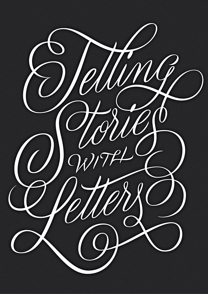 lettering type letters story storyteller presentation