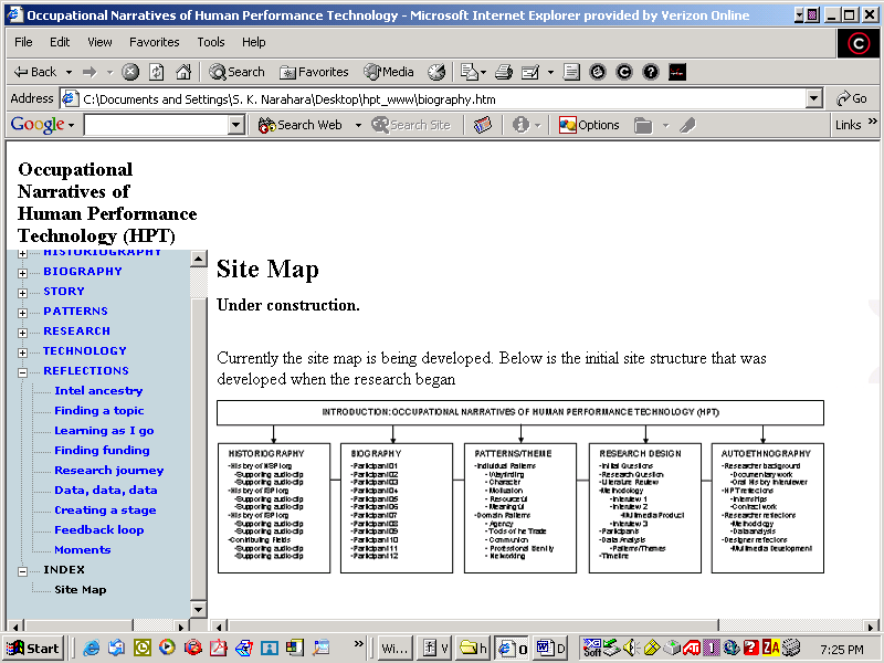 Dissertation  interactive  web Oral History