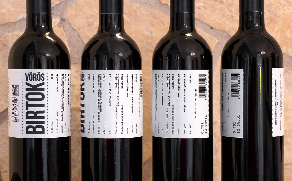 wine Label winelabel sans-serif receipt package product hungarian legli geza legligeza kislaki bormanufaktura bor címke