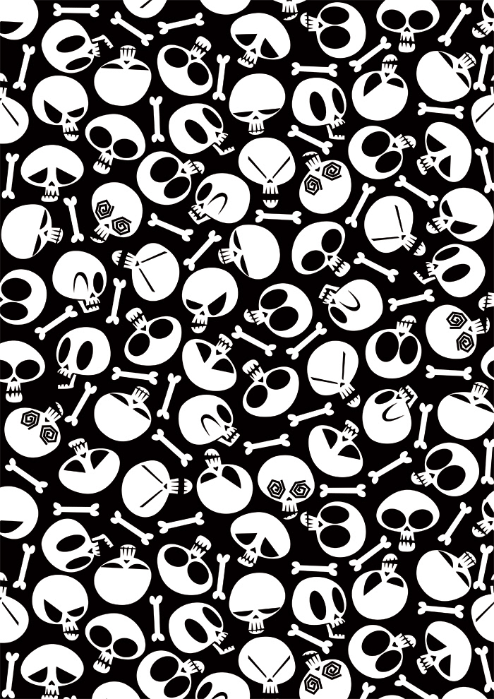 skull pattern society6 Character