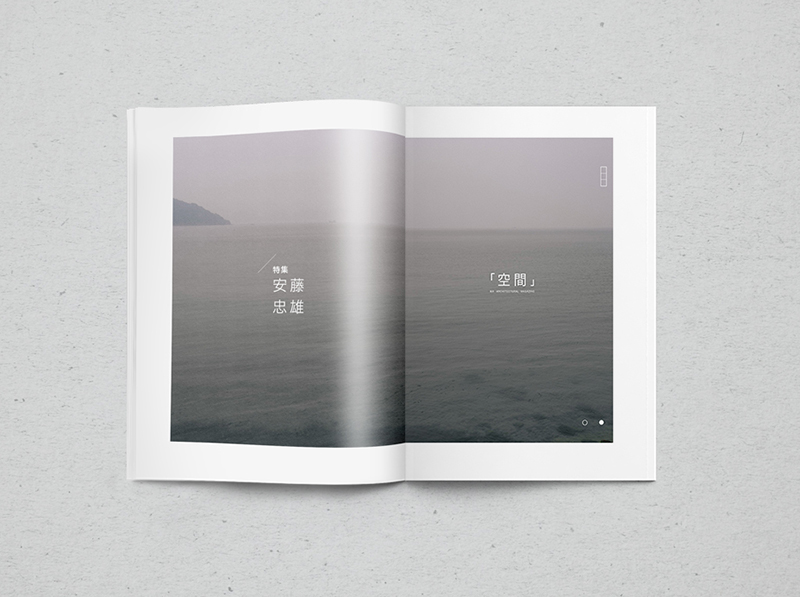 architectural magazine Tadao Ando ma magazine school grey japanese Space  Layout