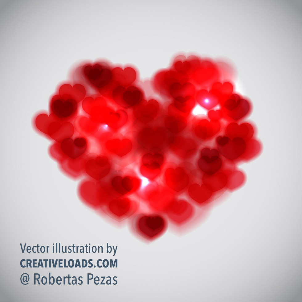 heart shine blur background illuminated Day glowing bright celebration light graphic glow idea shape Love