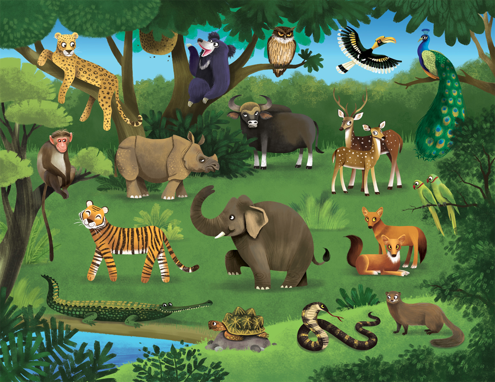 Jigsaw puzzles Tropical Jungle Indian Jungle African Safari