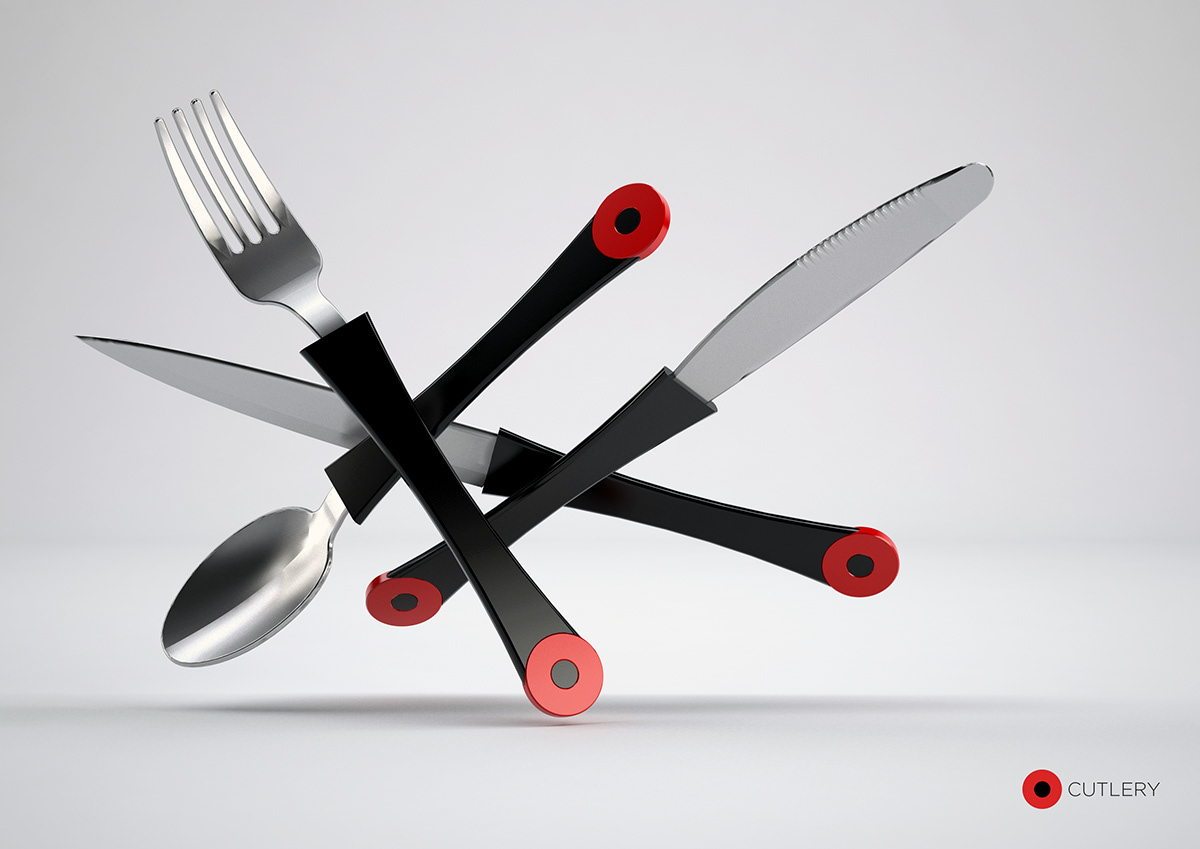 cutlery fork knife spoon tableware restaurant