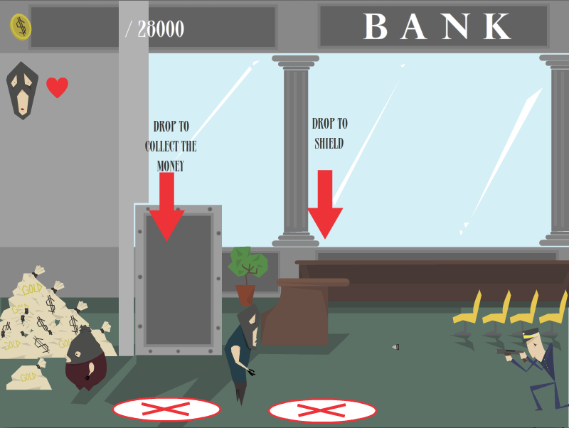 Games Robbery vector flat design Games Design