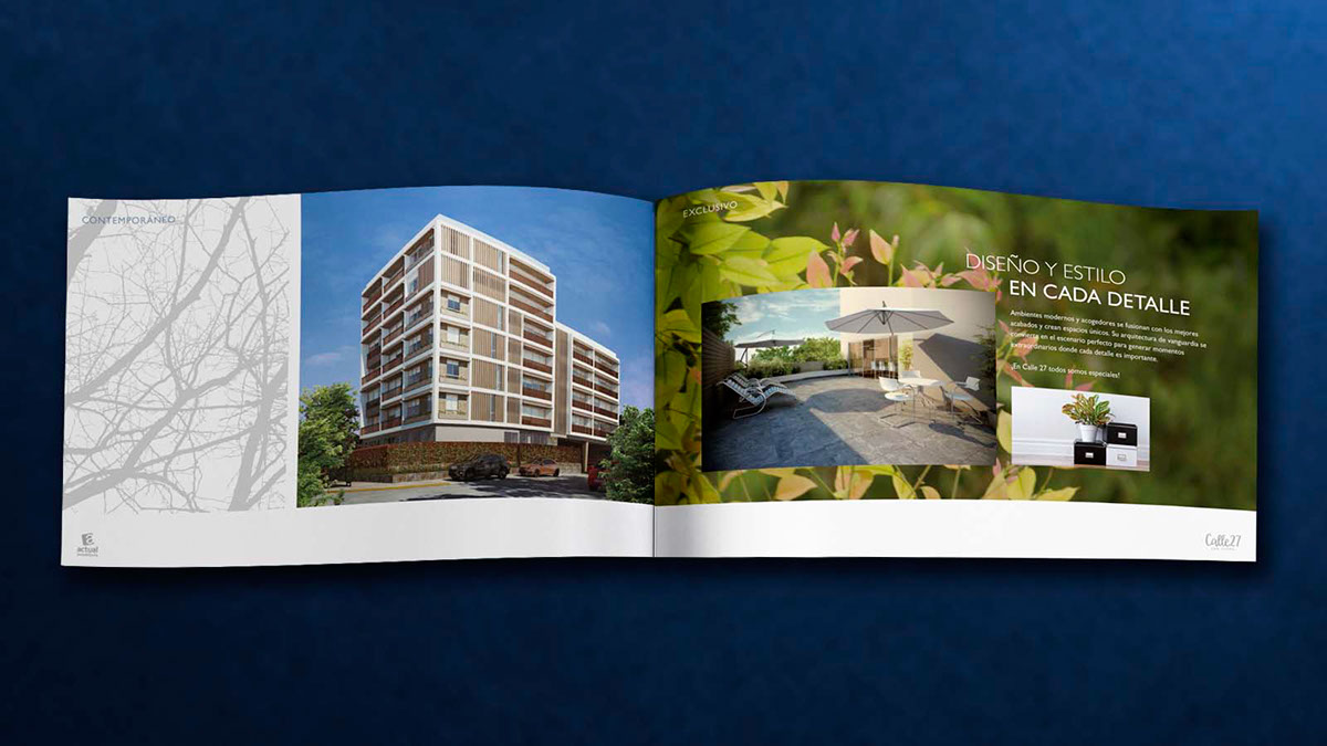 brochure inmobiliario Verde San isidro diseño inmobiliario