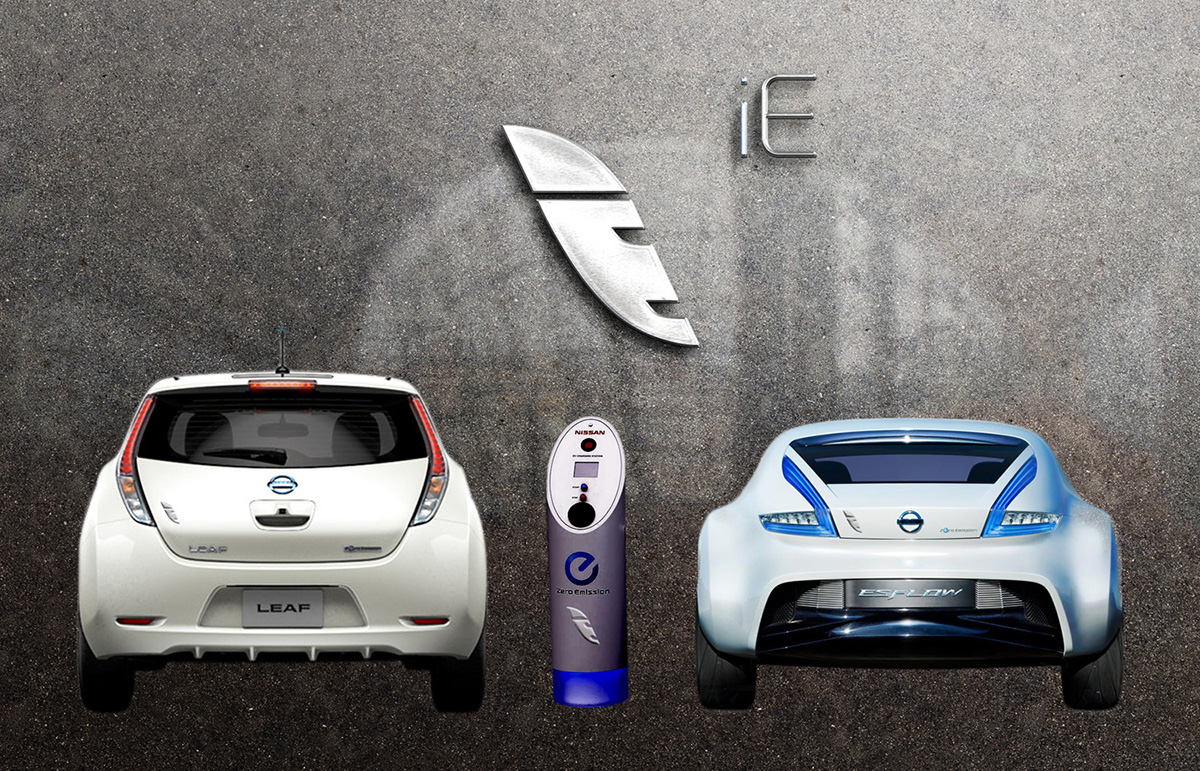 Nissan logo lieaf Sustainable D&AD Awards Competition car esflow green blue energy inevitable lifestyle brand