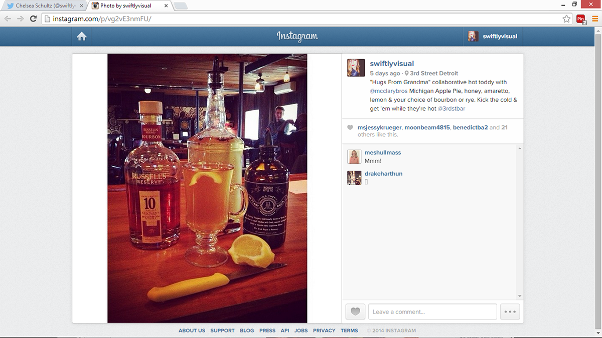 social media marketing twitter instagram facebook bar event planning