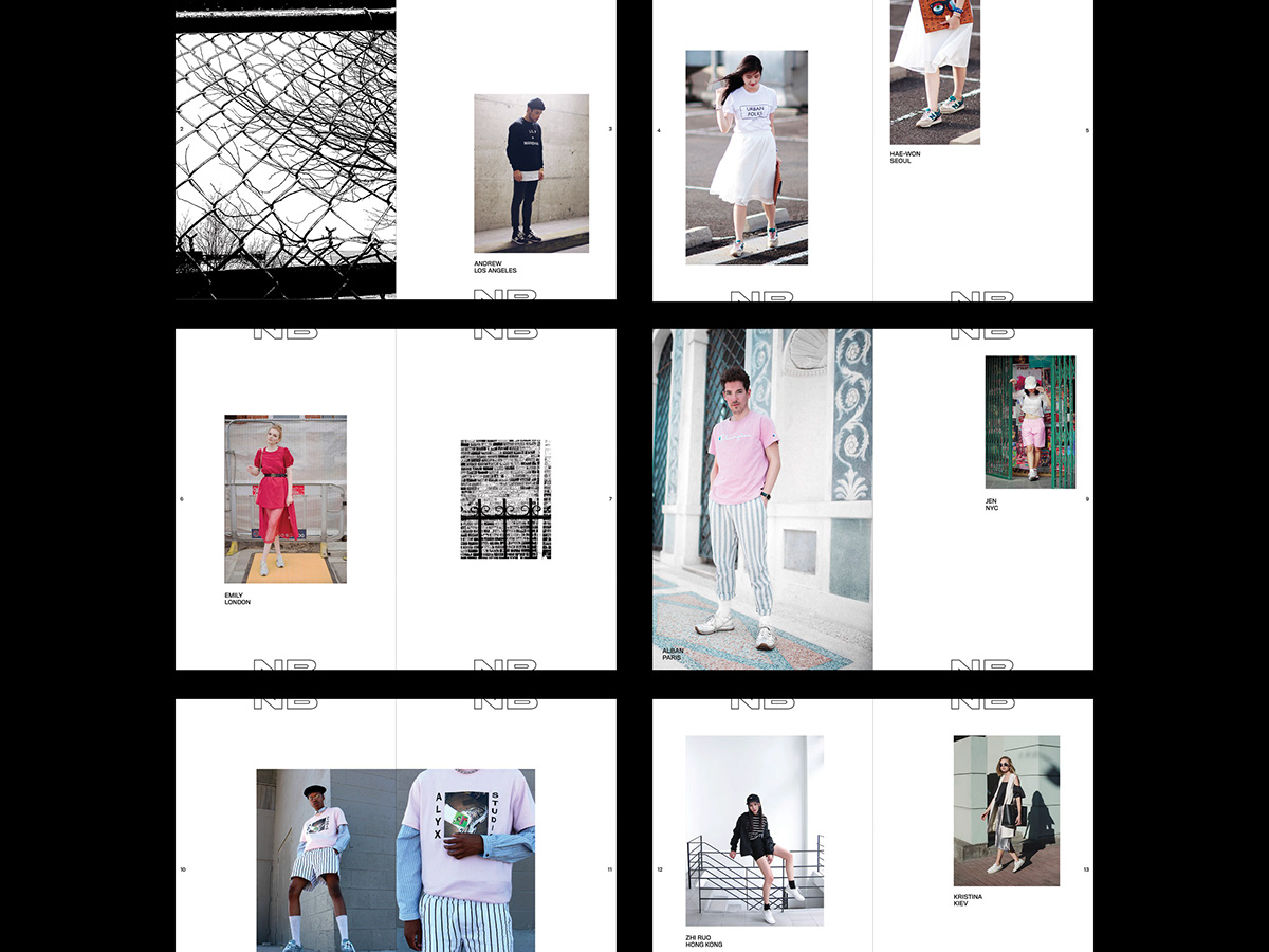 New Balance street style Lookbook print design  campaign Fashion  Urban poster