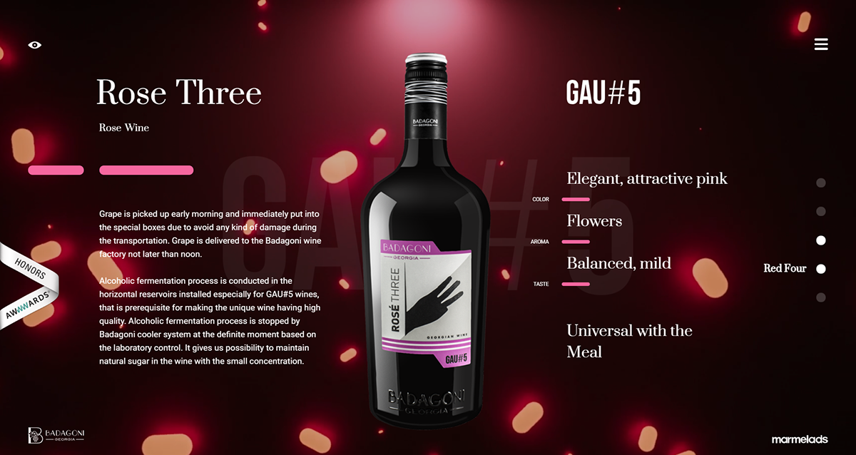 Web Design  UI/UX Design marmelads wine