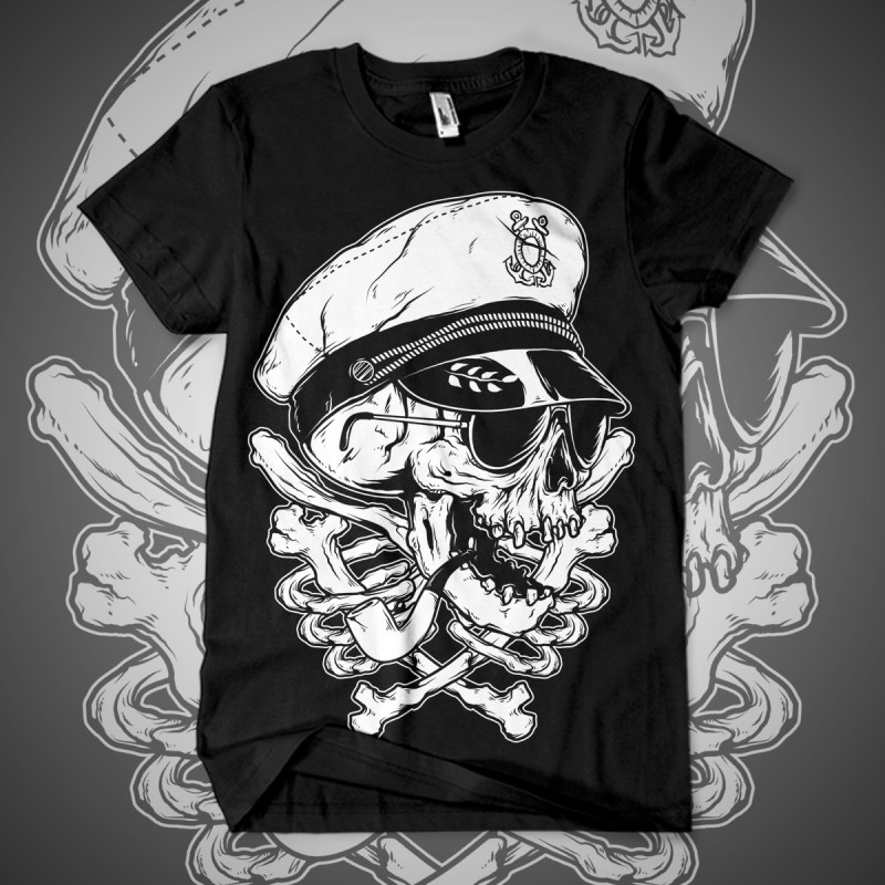 tees shirt teedesign t-shirt apparel cloth Clothing wear wearing T-Shirt Design skull
