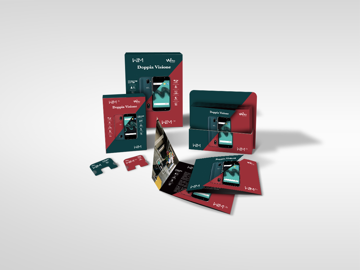 wiko Wim WIM Lite store Pack smartphone brand flyer brochure Counter Display