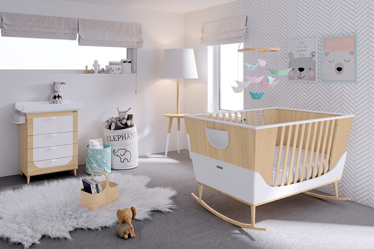 cradle baby furniture micuna sofa Rocker bed product design  cuña Balancin Cama