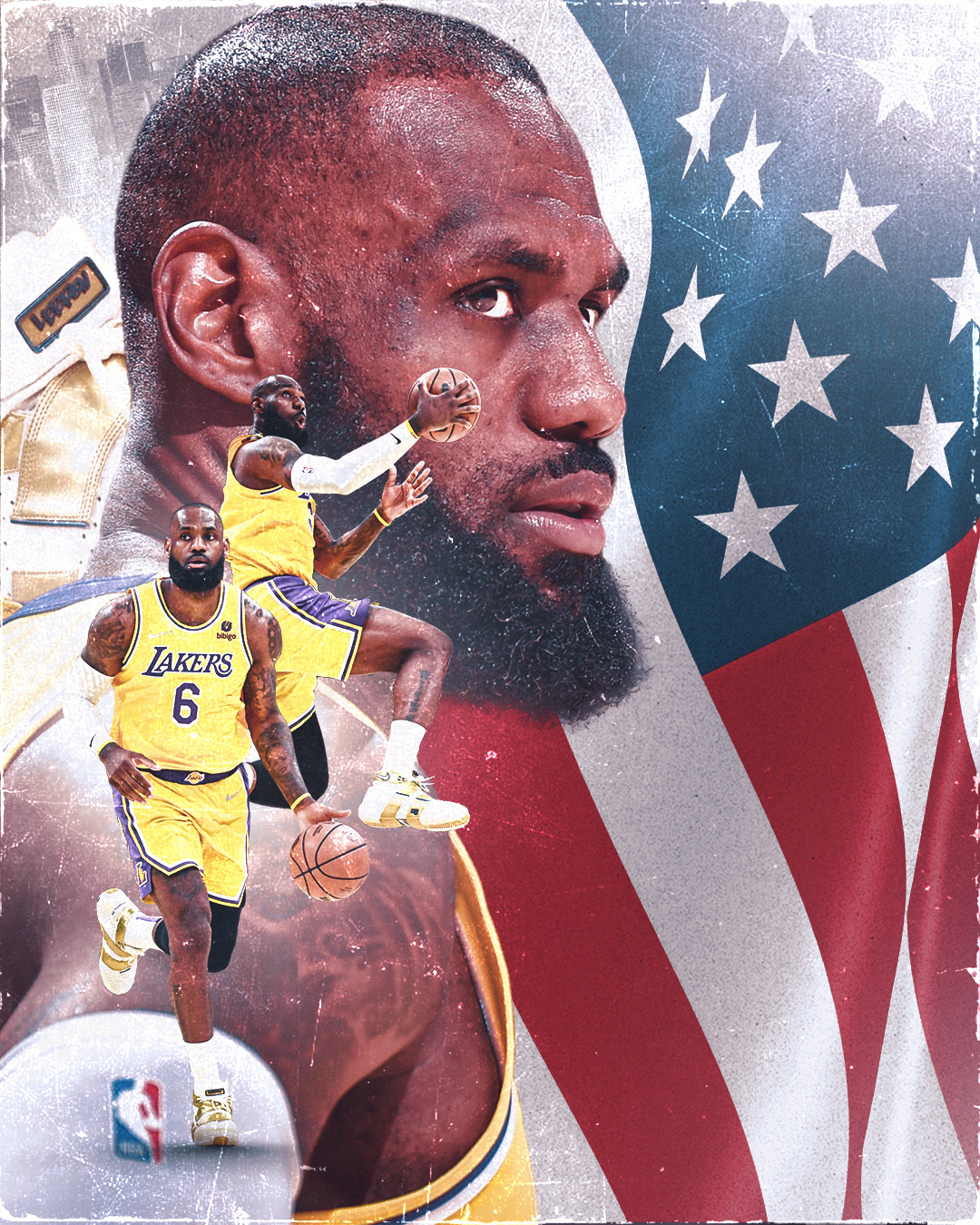 art basketball design designer Lakers LeBron James NBA Art photoshop Social media post Socialmedia