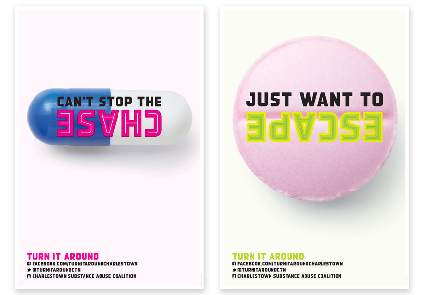 Charlestown boston prescription drugs  awareness public service campaign posters