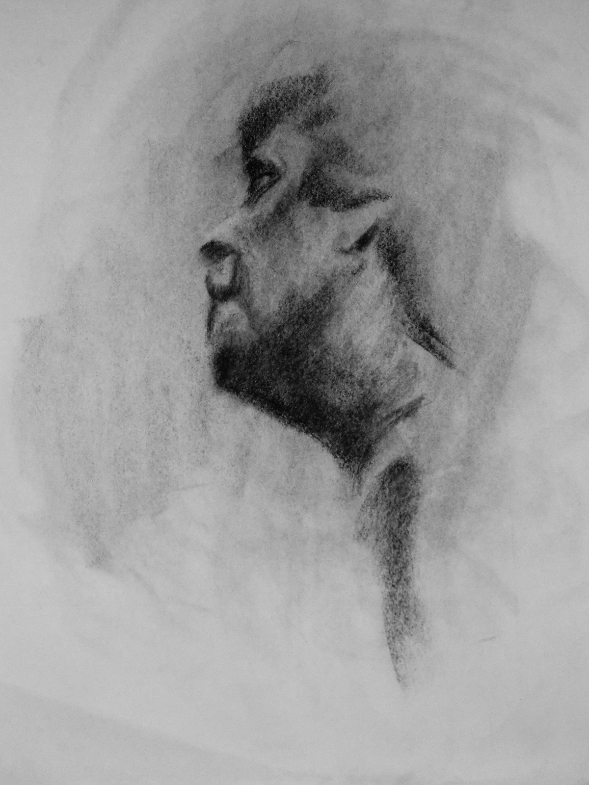 Wet Charcoal Drawing