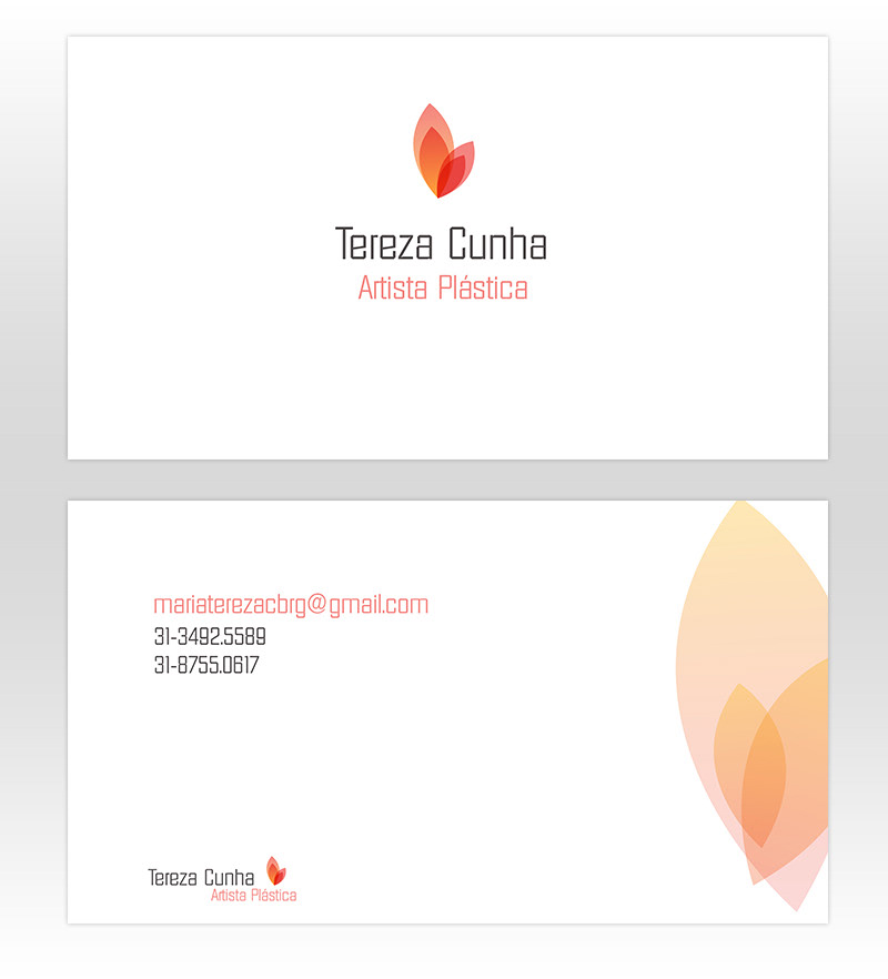 design card graphic visit logo clean modern artist