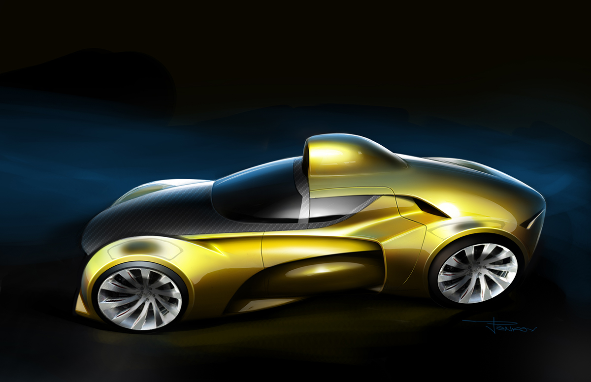 automotive   transportation industrial sketch photoshop Transportation Design car design car sketch BMW rendering