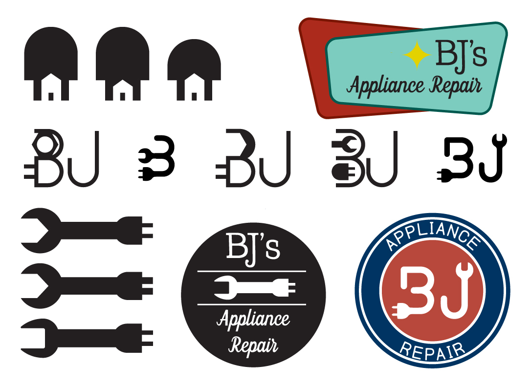 appliance Repair Appliance Repair logo branding  badge logo badge circle blue red