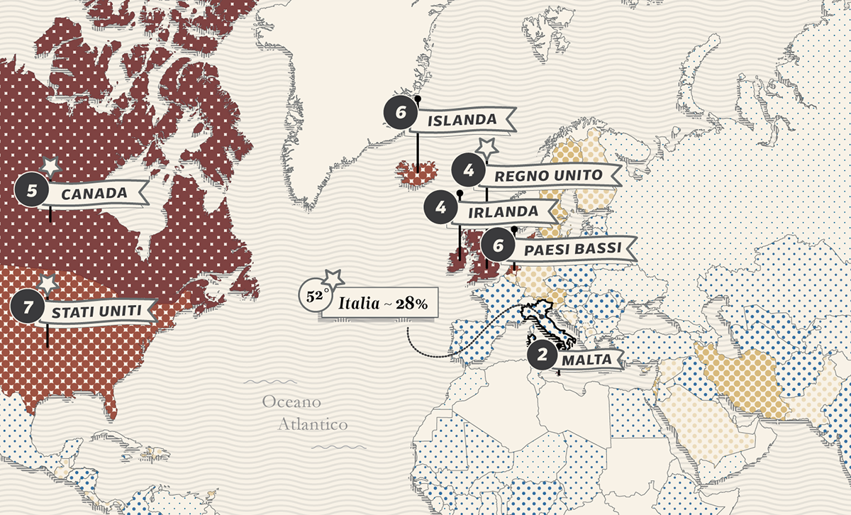 dataviz lalettura worldgivingindex DATAVISUALIZATION corriere corrieredellasera map