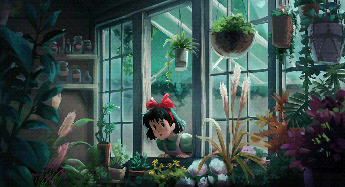 art background study Ghibli totoro spiritedaway Kiki deliveryservice