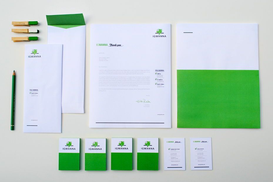 Business Cards  letterhead green stationary Mobile app envelope user interface digital print set
