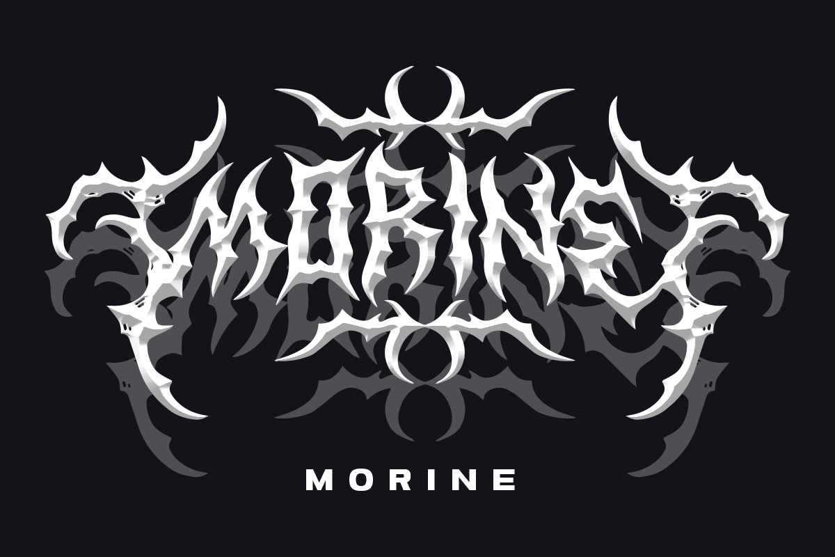 apparel black metal Brand Design Clothing death metal flyer logo merchandise music underground