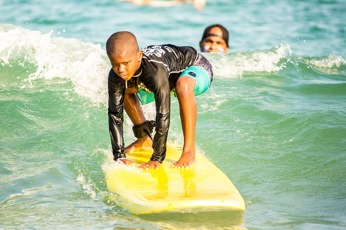Indo Jax  Surf Charities special needs summer camp Blockade Runner  wrightsville beach north carolina Visually impaired austim cystic fibrosis