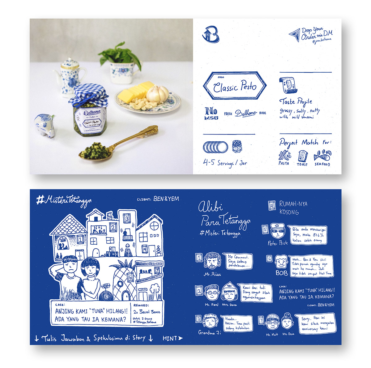blue branding  homemade indonesia Calligraphy   graphic design  hand drawn organic packaging design typography  
