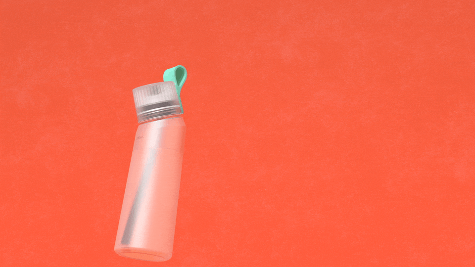 3D 3d product animation  art direction  bottle brand colour design pastel water