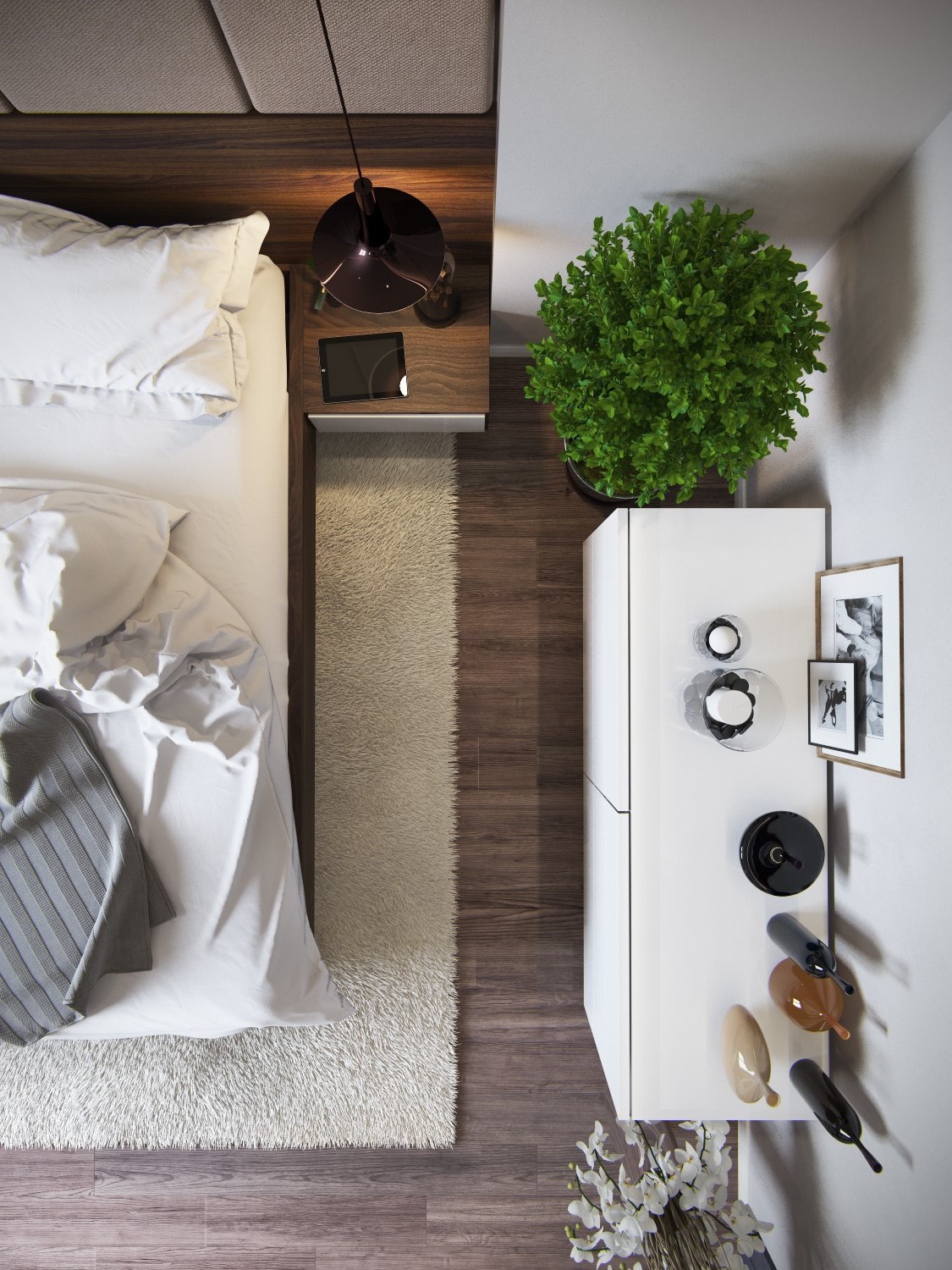 bedroom minimalistc modern dressing table