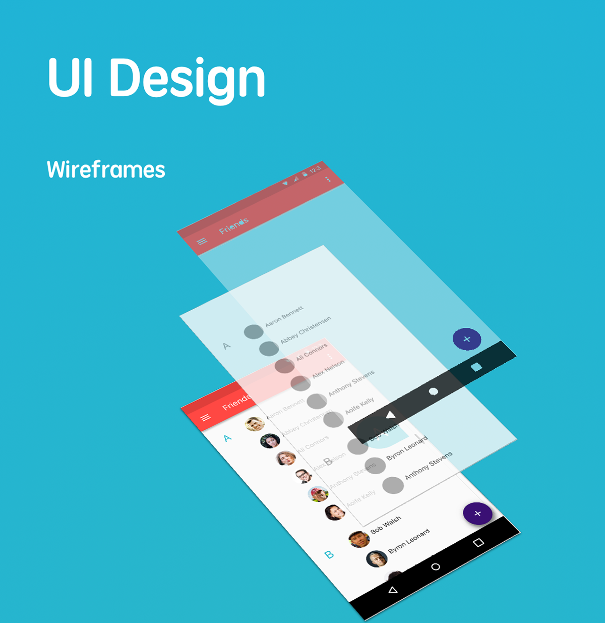 app android ux desing app design