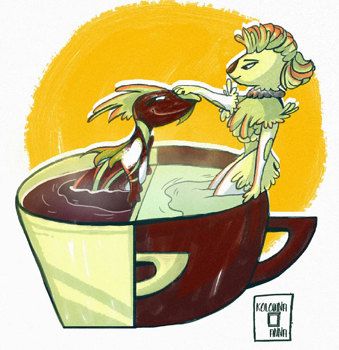 tea spirit characters ILLUSTRATION  чай персонажи Духи иллюстрация