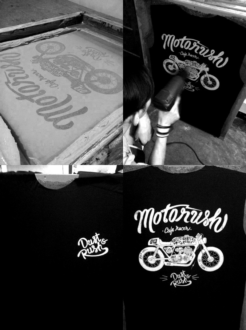 #motorcycle vintage motorcycle moto rush typo typograph Handlettering handmade crafted manual logo logos art biker