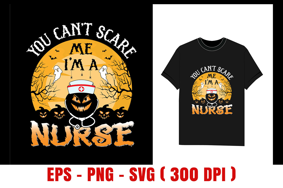 ghost Halloween halloween t shirt Halloween Vector horror nurse pumpkin scare spooky t shirt design